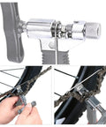Pro Bike Chain Repair Kit With 2in1 Master Link Pliers And Chain Breaker Splitter For 6 To 10 Speed Chains in use close-up