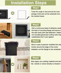 Installation steps for Square Shower Niche Recessed Wall Box 16 By 16 Inches With Single Shelf Tile Ready For Bathroom Storage.