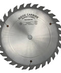 10 Inch Carbide Tipped Saw Blade, 30 Tooth Full Kerf Table Saw Blade With 5/8 Bore, top view showing sharp teeth and solid plate.
