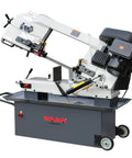 9 Inch Metal Horizontal Band Saw With 9x12 Inch Rectangular Cutting Capacity, Dual Voltage 4 Speed Hydraulic Feed And Coolant System