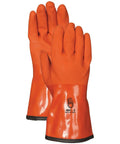 Insulated Snow Blower Gloves With 100 Percent Waterproof Double Dipped PVC Coating Flexible To Minus 4 Degrees Fahrenheit Cozy Fleece Liner