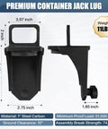 Beefy, Heavy Duty Shipping Container Jack Lug Kit With U Shaped Handle, Bottle Jack Accessories, Built From High Carbon Steel