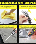 Step-by-step use of BMW Black Sapphire Metallic 475 Touch Up Paint Kit 2 In 1 Scratch Remover for nicks and chips repair