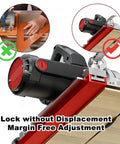 Adjustable Circular Saw Guide Rail For 11.8 Inch Saw Base Wide Compatibility Rip Guide For Woodworking with lock feature