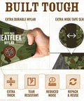 Survival Tent For Two Packable Emergency Shelter Made From Thick Mylar Space Blanket Reflective Heat Waterproof Camo Tube Tent