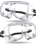 Anti Fog Safety Goggles With Scratch Resistant Lenses For Chemistry Lab Woodworking Painting Construction And Mowing, 2-pack