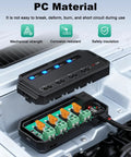 12V Motorcycle Fuse Block Kit With 20A Relay Box And LED Indicator placed in vehicle engine bay