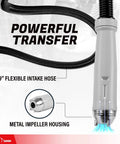 Badass Electric Drum Pump for 55 Gallon Barrels Moves 2.4 Gpm via Heavy Duty 9.8 Ft Vinyl Hose Resisting Cuts for Oil Water Transfer to Save Your Skin from Messy Leaks plus It Flows Smooth as Butter with 39-inch flexible intake hose and metal impeller housing.