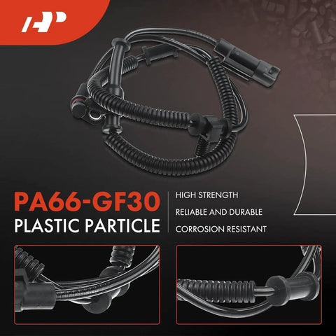 Front Left Or Right Abs Wheel Speed Sensor For Ram 1500 Classic 2013 2020 showing wiring and connectors for easy installation.