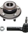 RWD Front Wheel Hub Bearing Kit For Chrysler 300 Dodge Charger Challenger Magnum 2 Piece Set Includes Front Wheel Hub And Bearing Assembly Plus Outer Tie Rod End Links Beef Up Your Ride with hub and tie rod end components
