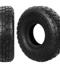 Set Of 2 4.10/3.50-4 tire and inner tube for wheelbarrows and hand trucks, built to last heavy-duty rugged rubber replacement parts