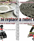 All In One Roller Chain Tools Kit For 60 80 100 Chains With Chain Holder And Puller Plus Breaker And Cutter Pro Grade Heavy Duty