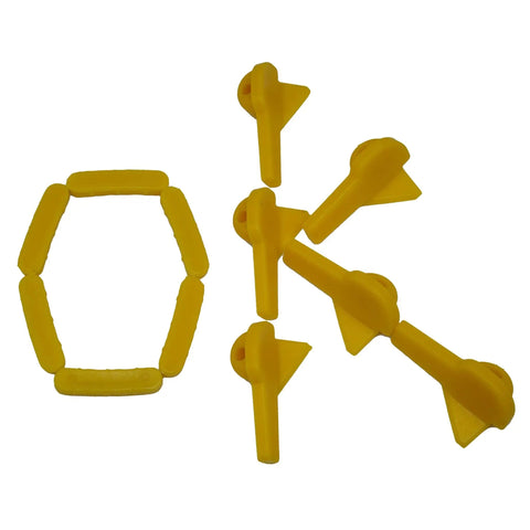 Pro Grade Tire Changer Nylon Insert Kit for Duck Head Mount Demount Tools Rim Edge Protector Guards displayed