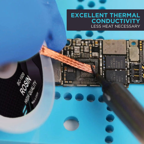Desoldering Wick Copper Braided Solder Braid With Flux Ten Feet Long Two Point Five Millimeter Wide No Clean Rosin Flux