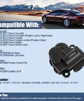 604-108 HVAC Heater Blend Door Actuator Replacement For Chevy Impala 2004-2013 with compatibility list and image