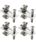 Heavy Duty T Slot Hold Down Clamp Made From Sturdy Zinc Aluminum Alloy For 3018 CNC Router includes four clamps for secure grip.