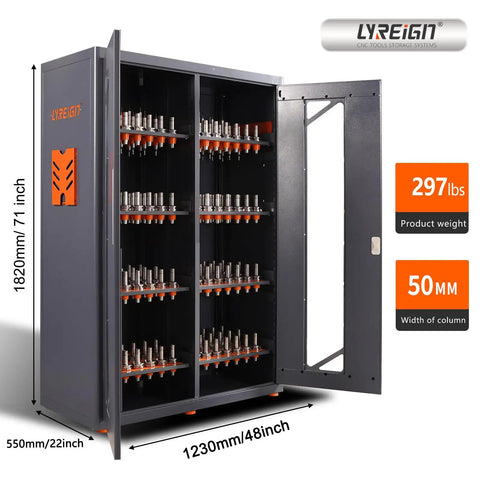 CNC Tool Holder Cabinet Storage Organizer Rack For CAT30 BT Tools In Warehouses And Machining Centers Built Tough With Heavy Duty Steel Construction 240 Capacity Durable Tool Tray Holder System, 1820mm steel cabinet open