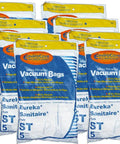 Replacement Micro Filtration Vacuum Bags For Eureka Sanitaire Type ST Uprights, 40 Pack, Fits Express, Power Team Canister