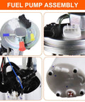 Electric Fuel Pump Assembly Fits Chevy Silverado 1500 And GMC Sierra 1500 From 2014 To 2018 With V6 4.3L Or V8 5.3L And 6.2L Replacement SP6714M FG1832 C0790M Built To Drop In Easy And Keep Your Truck Running Strong showing multiple views