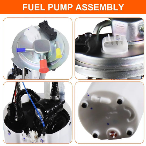 Electric Fuel Pump Assembly Fits Chevy Silverado 1500 And GMC Sierra 1500 From 2014 To 2018 With V6 4.3L Or V8 5.3L And 6.2L Replacement SP6714M FG1832 C0790M Built To Drop In Easy And Keep Your Truck Running Strong showing multiple views