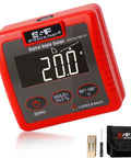 Rock Solid Heavy Duty Magnetic Digital Angle Finder Featuring A Slick Extra Large Auto Invert LCD Display for precise leveling with 20.0° reading.