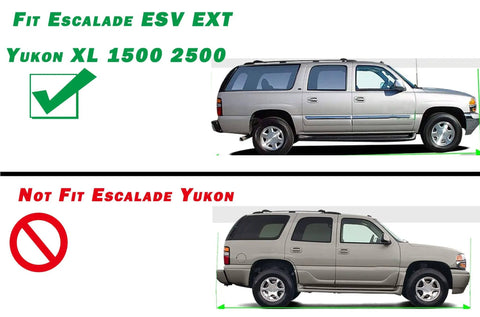 Comparison of vehicle fit for Rear Right Passenger Side Power Window Regulator With Motor Fits 2001 2007 Chevy Silverado Avalanche Suburban GMC Sierra Yukon XL Cadillac Escalade EXT ESV