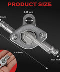 Inline Fuel Shutoff Valve One Quarter Inch ID Fuel Line Petcock dimensions shown for Motorcycle ATV Go Kart