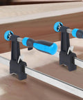 24 Inch Bar Clamps For Woodworking, 2 Pack Quick Release Adjustable Clamps With 2.5 Inch Throat, Serrated Steel Rails, 600 Lb Clamp Force