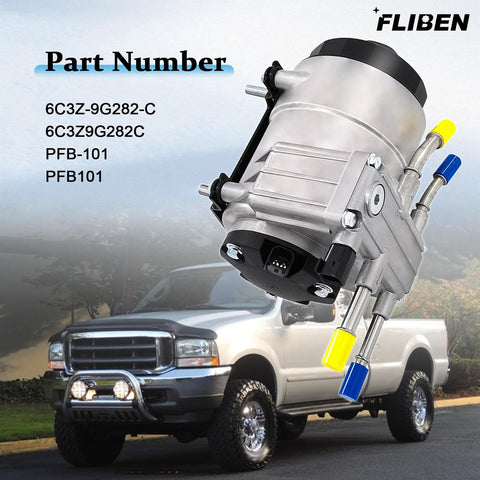 Diesel Fuel Pump Assembly For Ford Super Duty F250 F350 F450 F550 And Excursion 2003 To 2007 6.0L V8 Replacement with truck