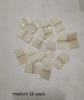 Nylon Hinges For RC Airplanes skrnrhrery Three Sizes Square Loose Leaf Pack For Aileron Rudder And Elevator Surfaces Medium Size 0.63 To 1.14 Inches Easy To Install With Flexible Rotation Ideal For Model Aircraft Parts 16 Pack