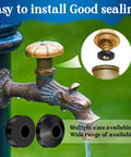 3-In-1 Spigot Repair Washers Kit With Hose Gasket And Faucet O-Rings No More Leaks For Kitchen Faucet Outdoor Hose Bib Water Spigot Seal Repair 1075 Pcs Plumbing Rubber Washers Assortment Set shown with a faucet illustration and washers.