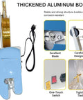 Heavy Duty Automatic Vacuum Sealer Machine For Food Storage And Heat Sealing With Quick Twist Lock Feature is a blue aluminum body sealer.