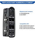 Master Power Window Switch Driver Side Replacement For Porsche Macan 2015 2018 Panamera 2011 2016 Cayenne 2011 2018 Replaces OEM 7PP959858AEDML