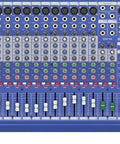 Front view of 16 Channel Analog Live And Studio Mixer With Award Winning Mic Preamps 12 Mono Inputs Plus 2 Balanced Stereo Line Ins 3 Band EQ
