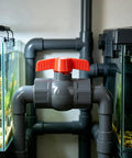 Top Shelf 3/4 Inch SCH80 Pvc Ball Valve With Slip Socket Ends for seamless water flow control in aquarium plumbing.
