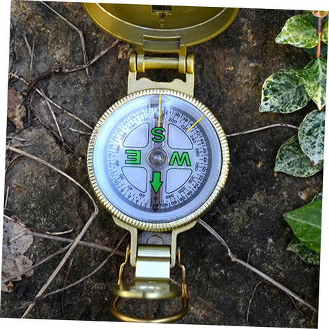 All In One Portable Hiking Compass With Carabiner For Camping And Backpacking Quick Reading Map Needle on ground