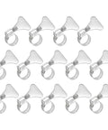 14 Piece Stainless Steel Hose Clamps Set 8 To 12mm Adjustable Thumb Screw Worm Gear Clamps For Fuel Lines Plumbing And Automotive 8mm Bandwidth