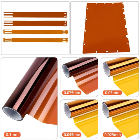 Polyimide PI Film Sheet For Electronics And Industrial Use, heavy-duty Kapton-grade insulation, different thickness rolls