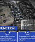 3.6L Valve Cover Gasket Seal And Intake Manifold Gasket Kit For 2011-2022 Chrysler 200 300 engine close-up showing components.
