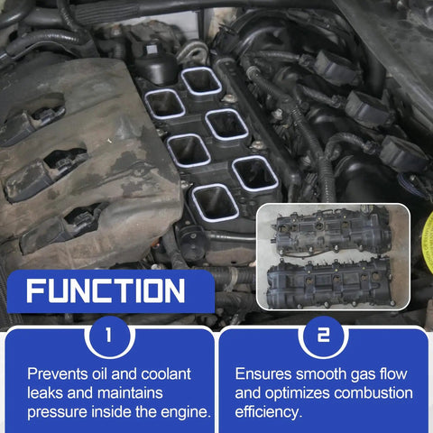 3.6L Valve Cover Gasket Seal And Intake Manifold Gasket Kit For 2011-2022 Chrysler 200 300 engine close-up showing components.