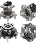 Front And Rear Wheel Hub Bearing Set For Nissan Sentra 2013 2019 1.6L 1.8L Four Piece Direct Fit Replacement Kit Durable Heavy Duty Hubs