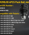 Heavy Duty Ball Joints For RZR XP 1000 And RZR XP 4 1000 2014-2024 EPS Turbo S Pro XP Models Replacement KRZRBJ10 Pack forged steel ball joint