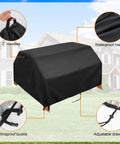 Heavy Duty Waterproof Kids Picnic Table Cover Fits 3 In 1 Wooden Sand And Water Table Sensory Table For Backyard Patio Or Lawn 39 Inch Square Keeps Sand And Water Messes In Check with handles, buckles, and drawstring.
