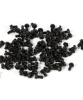 100 Piece Nylon Hex Spacers Kit M2 M3 M4 With Male And Female Screws Nuts Round Head Plastic Fasteners For DIY Electronics And Furniture Assembly In Black White Assorted Sizes, black screws