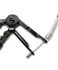 Cable Hose Clamp Pliers with snaking cable for hard-to-reach clamps, showcasing tool mechanism for 0 to 2 inches range.