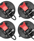 Heavy Duty Suction Cup Hooks Set Of 4 With Ultra Strong Hold And 30 Kg Load Capacity for camping and home use displayed on white background