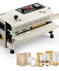 ProGrade Commercial Heat Sealer Machine With Adjustable Temperature And Speed, automatic continuous band sealer for plastic bags.