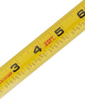 Close-up of Bulk Six Pack 25 Ft Tape Measure With Easy Read Fractions One Eighth Increments, highlighting retractable measuring tape.