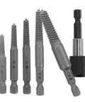 Get This Crazy Good Steel Bolt Extractor Kit For Fixing Stripped Or Broken Screws With Ease! A Must-Have Hex Shank Tool Set For Serious DIY Home Repairs That Actually Works Wonders On Tough Jobs Without Breaking A Sweat. steel extractor bits #1-#5