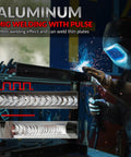 Powerhouse 8 In 1 Multi Process Welder For Aluminum And Steel with pulse welding showcased in use on aluminum.